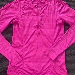 Pink Long Sleeve Athleta Top-medium